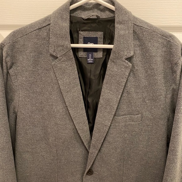 Gap Mens Light Grey Blazer Suit Jacket - Size L - Picture 4 of 11